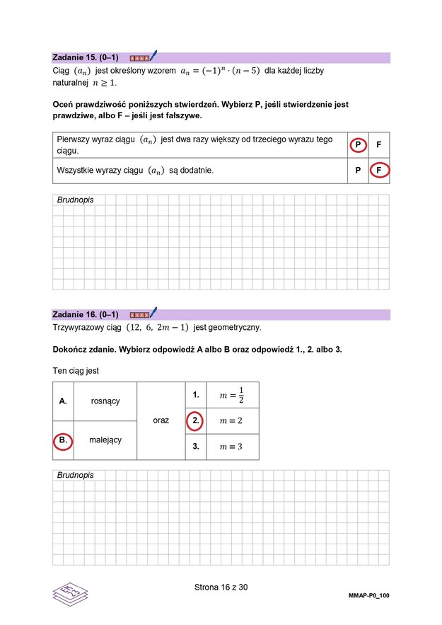 Matura 2024, matematyka, poziom podstawowy - propozycja odpowiedzi /RMF FM