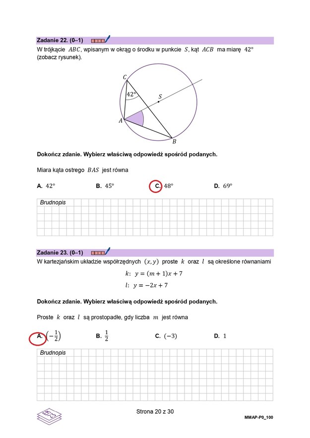 Matura 2024, matematyka, poziom podstawowy - propozycja odpowiedzi /RMF24