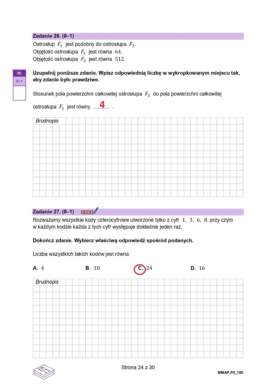 Matura 2024, matematyka, poziom podstawowy - propozycja odpowiedzi /RMF FM