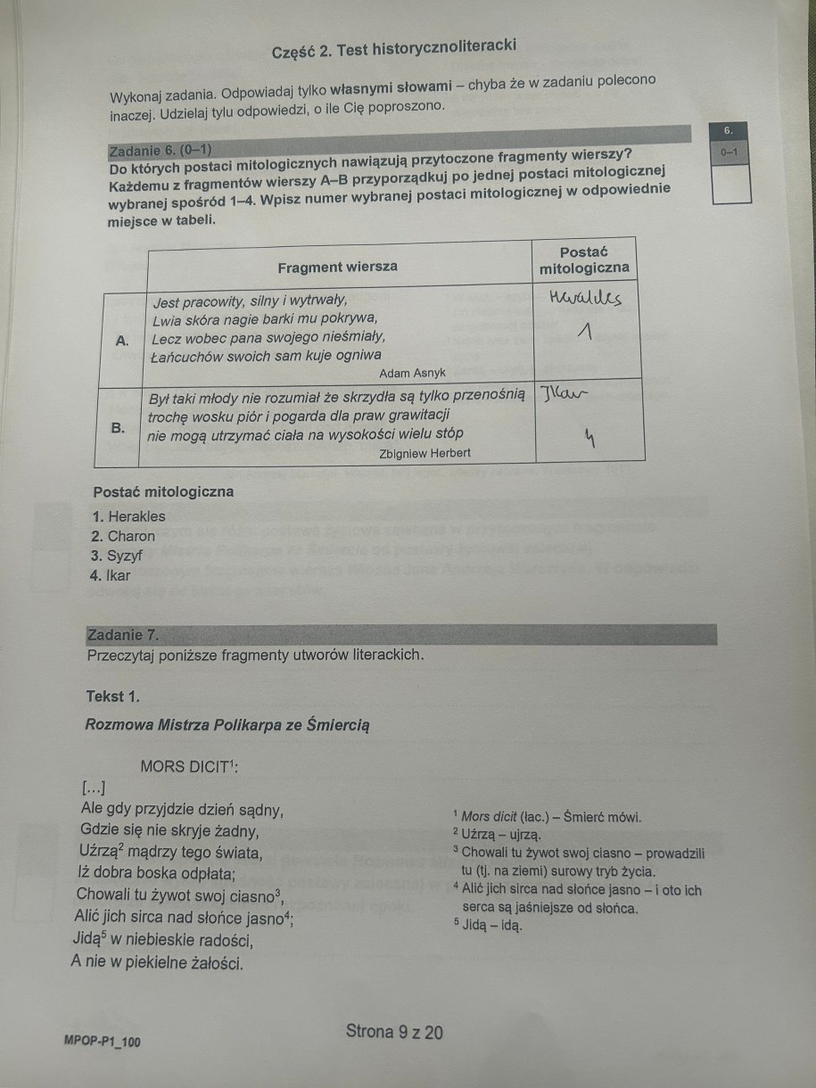 Matura 2025, jężyk polski, poziom podstawowy. Odpowiedź przygotowana przez eksperta /RMF FM