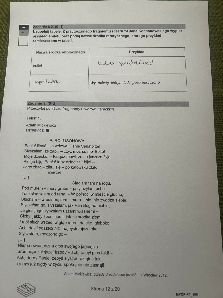 Matura 2025, jężyk polski, poziom podstawowy. Odpowiedź przygotowana przez eksperta /RMF FM