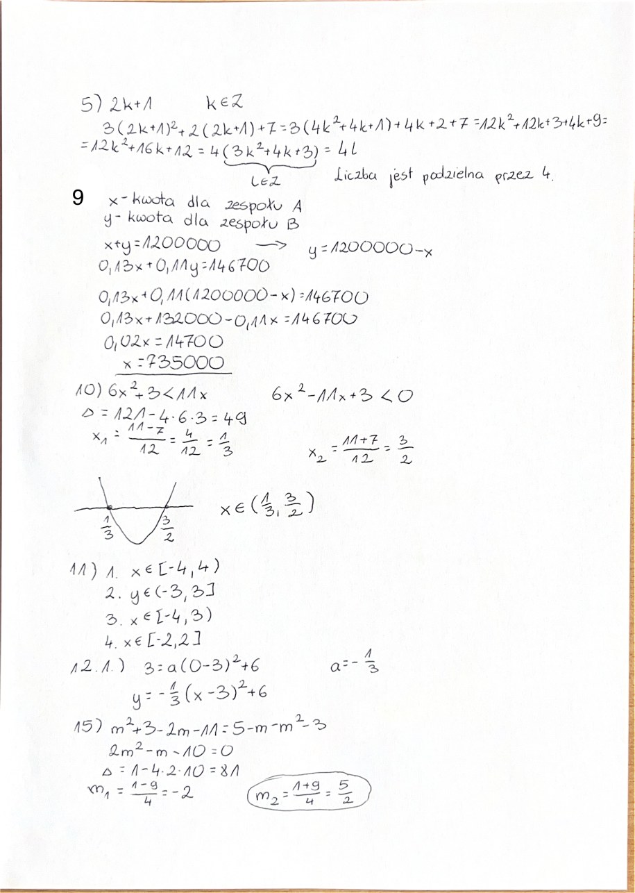 Matura 2025 z matematyki na poziomie podstawowym. Propozycja rozwiązania do arkusza CKE /Piotr Bułakowski /RMF FM
