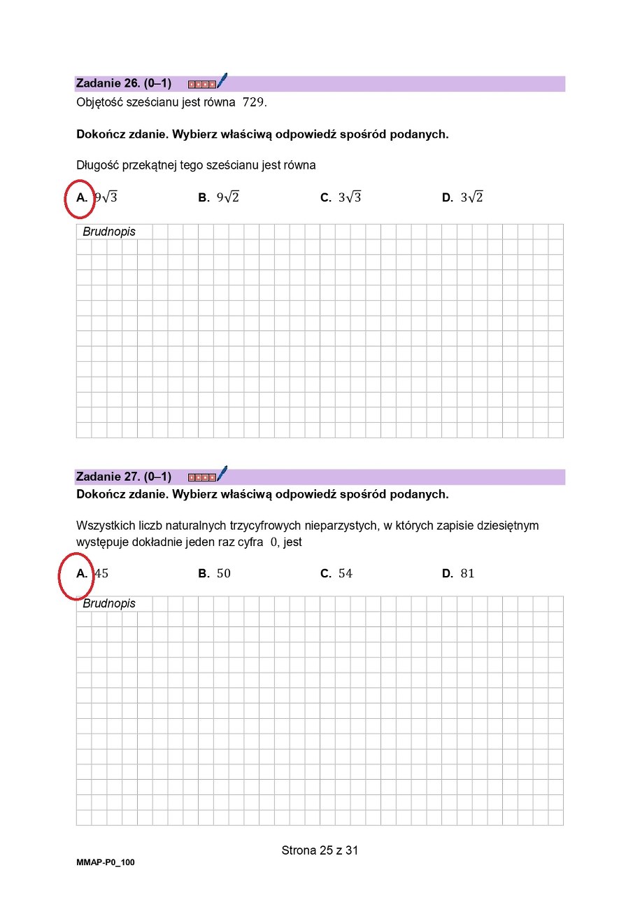 Matura 2025 z matematyki na poziomie podstawowym. Propozycja rozwiązania do arkusza CKE /CKE /
