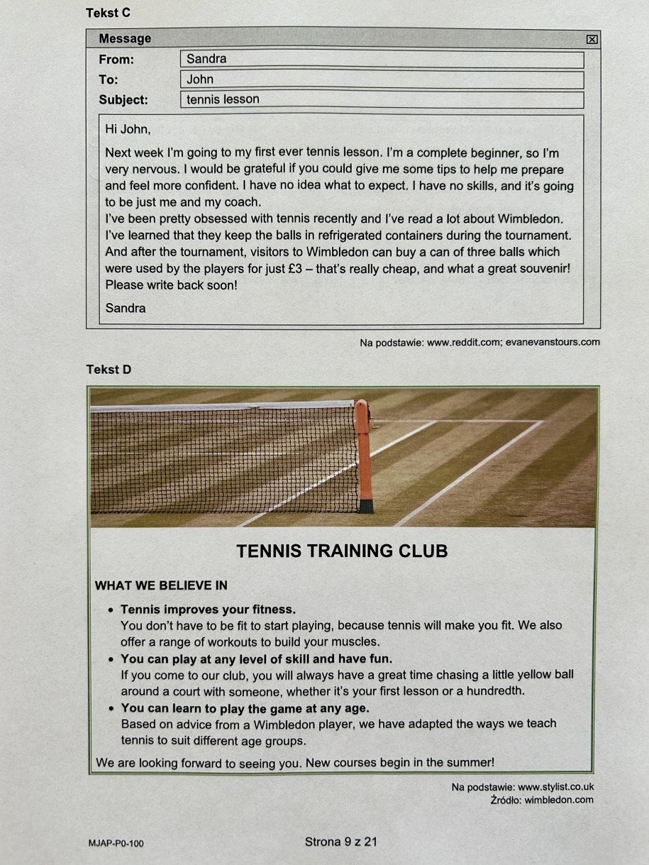 Matura z języka angielskiego na poziomie podstawowym, propozycja rozwiązania /RMF FM