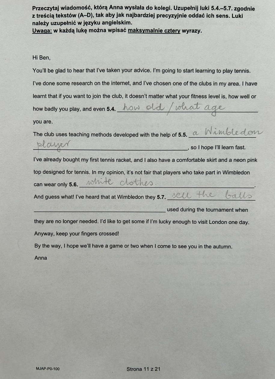 Matura z języka angielskiego na poziomie podstawowym, propozycja rozwiązania /RMF FM