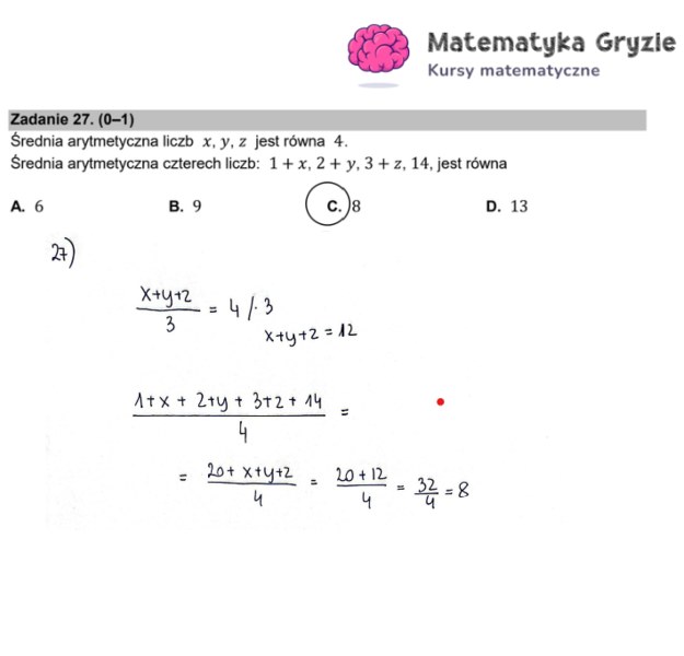 Matura z matematyki. Formuła 2015, propozycja rozwiązania /