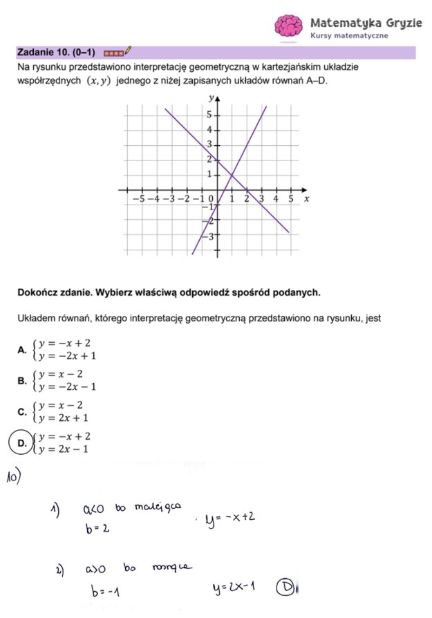 Matura z matematyki. Formuła 2023, propozycja rozwiązania /