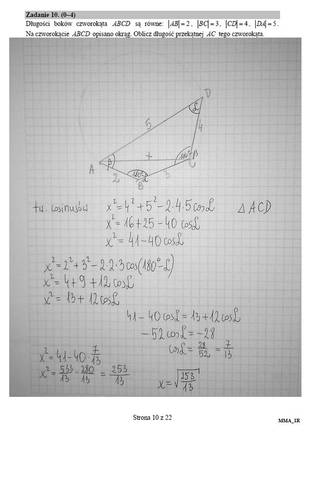 Matura z matematyki, poziom rozszerzony /RMF FM