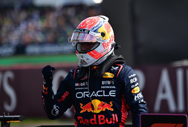 Max Verstappen po wyścigu o GP Wielkiej Brytanii na torze Silverstone /CHRISTIAN BRUNA /PAP/EPA