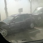 Mazowsze: Burza piaskowa zaskoczyła kierowców. Doszło do wypadku