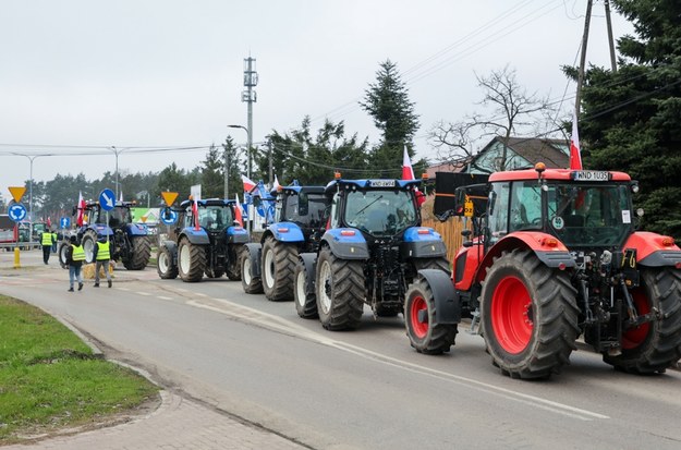 Mazowsze, marzec 2024. Strajk generalny rolników /Piotr Molecki /East News