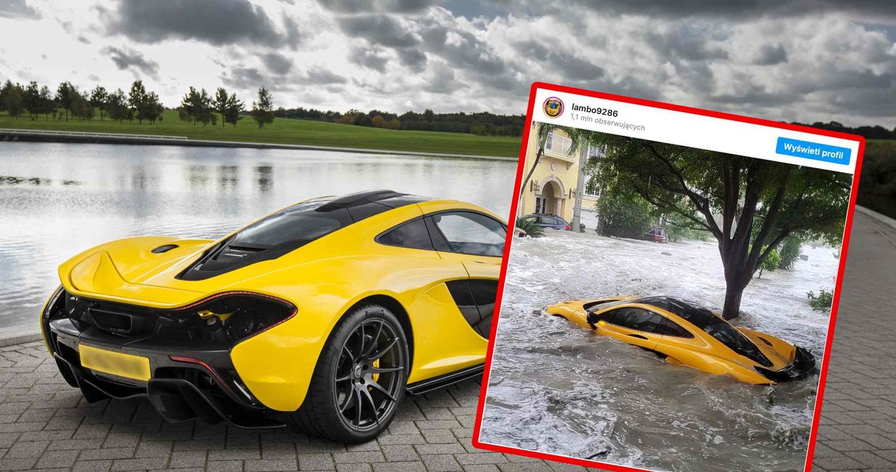 McLaren P1 zniszczony przez huragan Ian /materiały prasowe