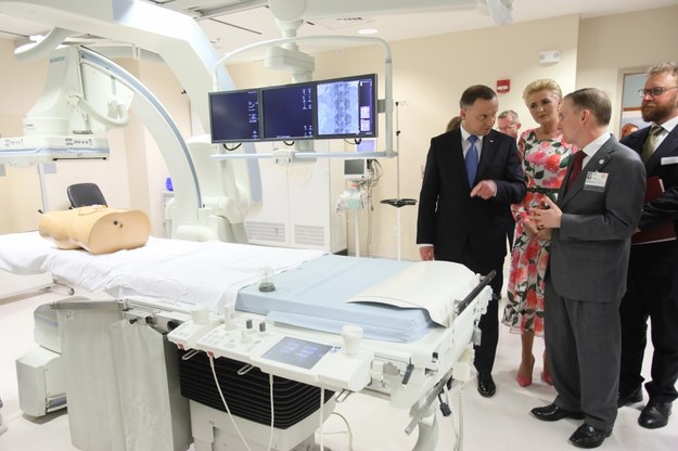 MD Anderson Cancer Center odwiedziła para prezydencka /Leszek Szymański /PAP