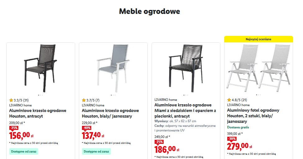 Meble ogrodowe /lidl.pl /INTERIA.PL