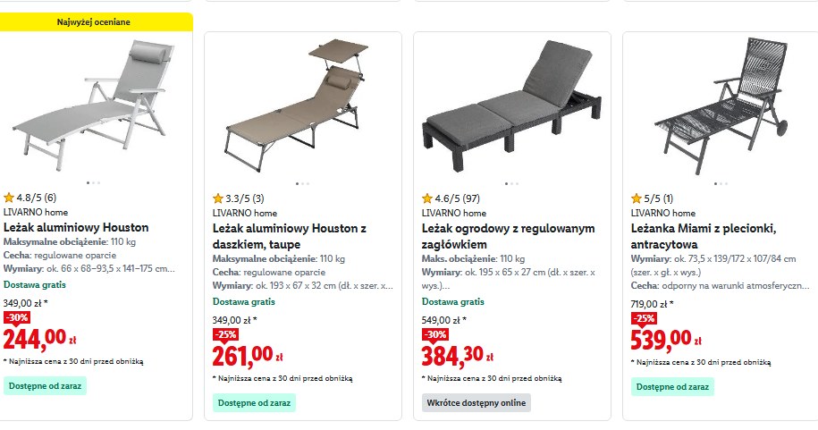 Meble ogrodowe /lidl.pl /INTERIA.PL