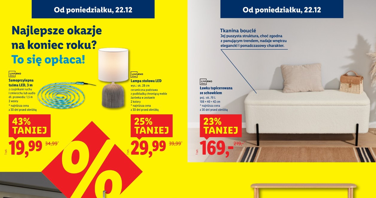 Meble, oświetlenie LED i akcesoria do domu nawet do 50% taniej w Lidlu /Lidl /INTERIA.PL