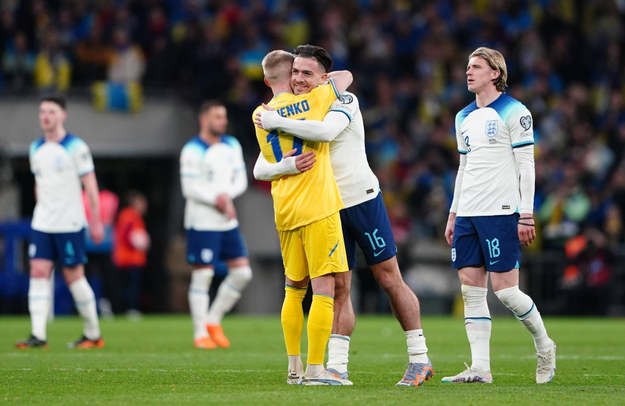 Mecz Anglia - Ukraina na Wembley - 26 marca 2023 r. /Zac Goodwin /PAP/PA