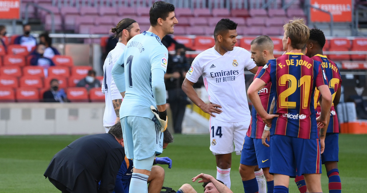 Mecz Barcelony i Realu na Camp Nou /LLUIS GENE/ AFP  /East News
