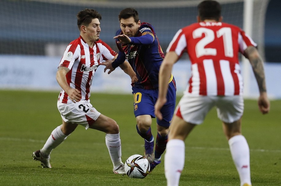 Mecz FC Barcelona - Ath. Bilbao. Wygrali Czerwono-Biali /JOSE MANUEL VIDAL /PAP/EPA