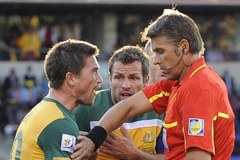Mecz Ghana-Australia - remis i czerwona kartka dla Kewella