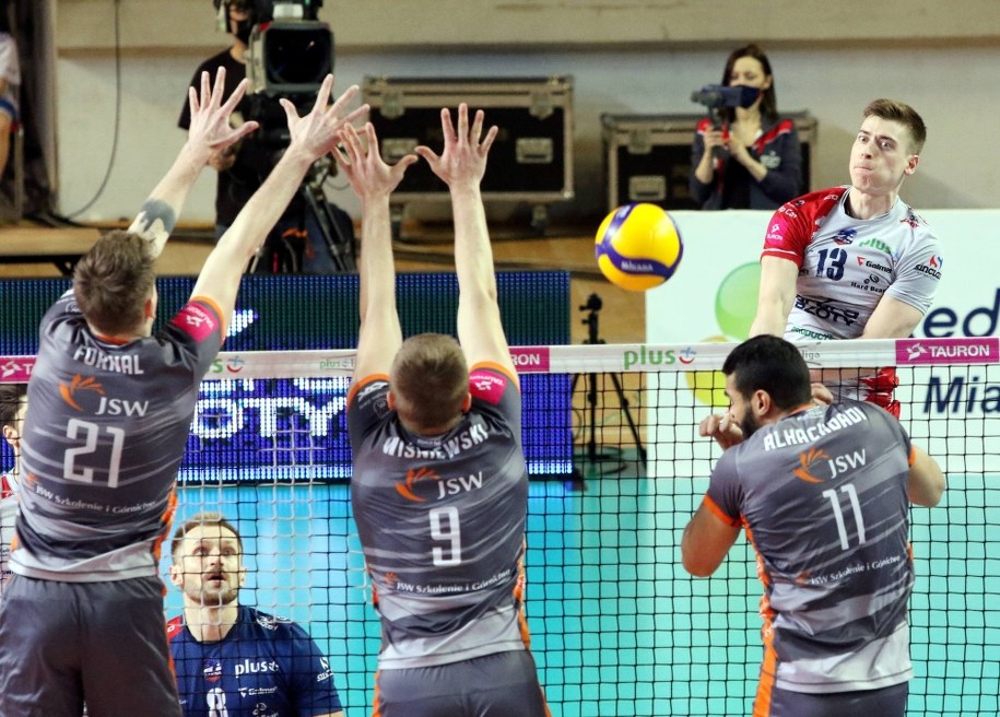 Mecz Grupa Azoty ZAKSA Kędzierzyn-Koźle - Jastrzębski Węgiel (zdjęcie archiwalne) /Krzysztof Świderski /PAP