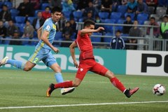Mecz Kazachstan - Polska w obiektywie