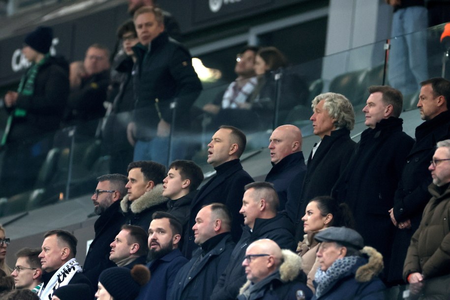 Mecz Legii Warszawa ze Spartą Pragą z trybun obserwował prezydent RP Karol Nawrocki /Leszek Szymański /PAP