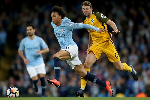 Mecz Manchester City - Brighton&Hove Albion /Nigel Roddis /PAP/EPA