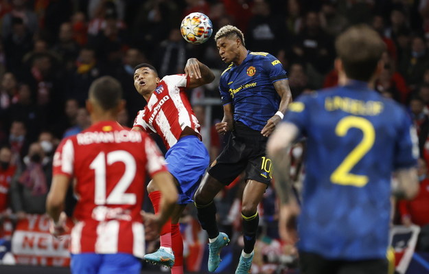 Mecz piłkarskiej Ligi Mistrzów pomiędzy Atletico Madryt a Manchesterem United /Juanho Martin /PAP/EPA
