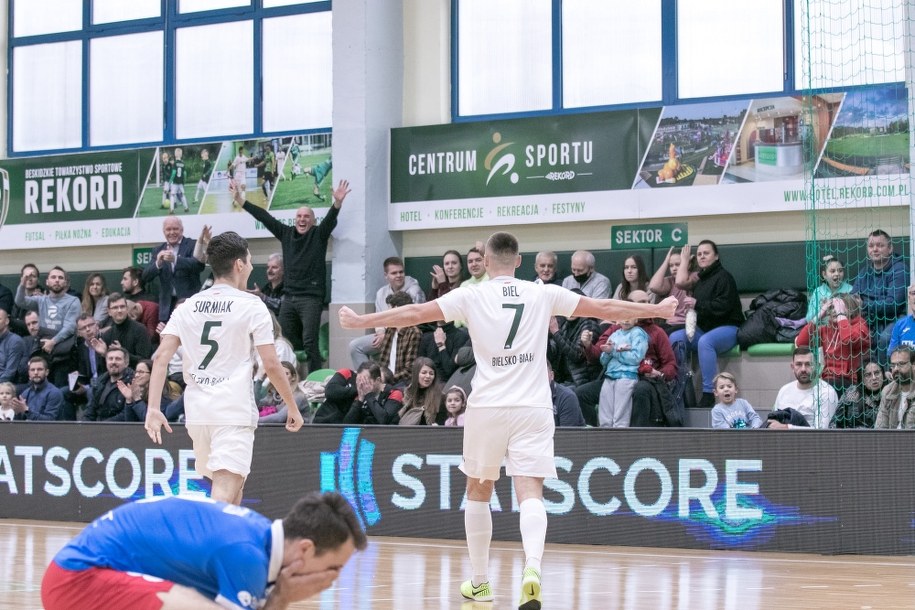 Mecz Rekord Bielsko-Biała - Piast Gliwice /Paweł Mruczek /Materiały prasowe