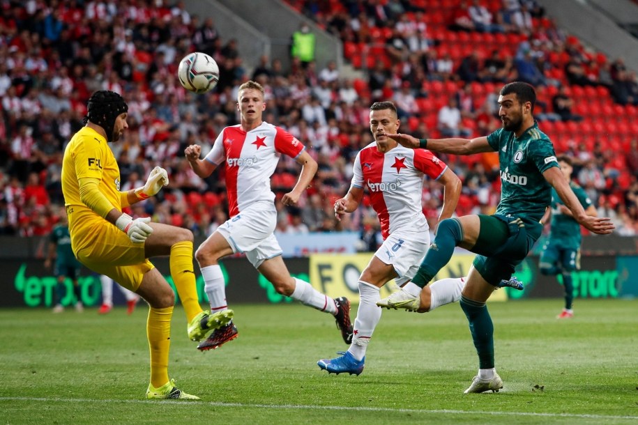 Mecz Slavia Praga - Legia Warszawa /Martin Divisek /PAP/EPA