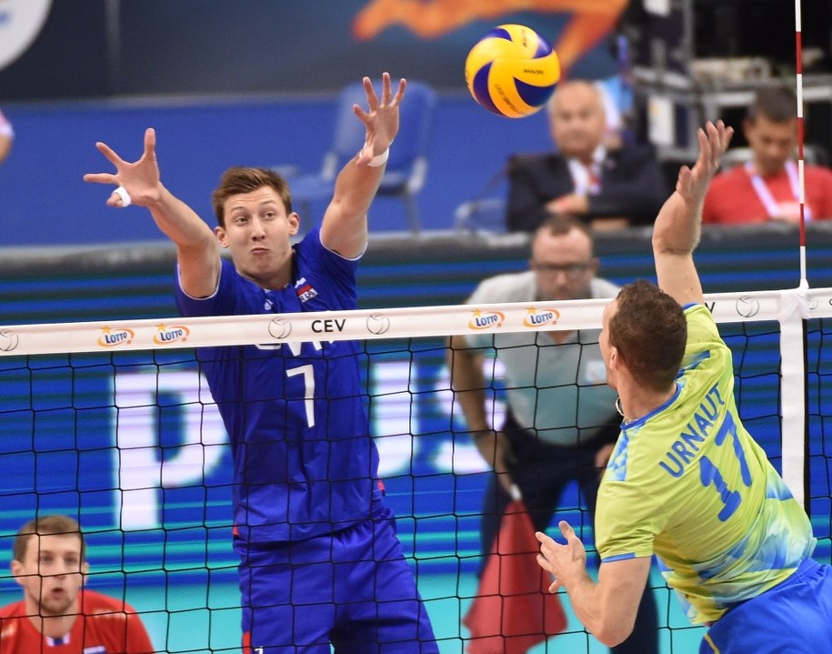 Mecz Słowenia - Rosja w Krakowie /Jacek Bednarczyk /PAP