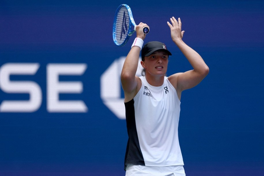 Mecz Suzan Lamens - Iga Świątek na US Open. /MADDIE MEYER/Getty AFP/East News /East News