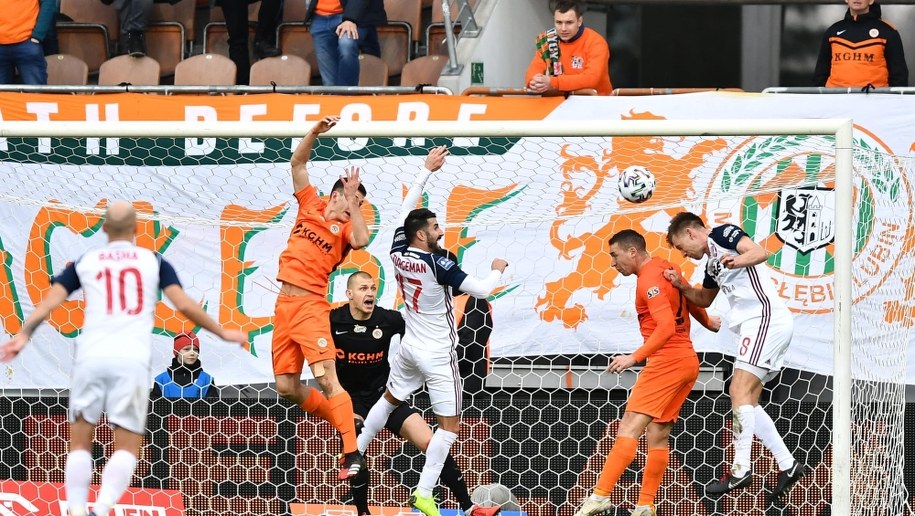 Mecz Zagłębie Lubin-Wisła Kraków / 	Maciej Kulczyński    /PAP