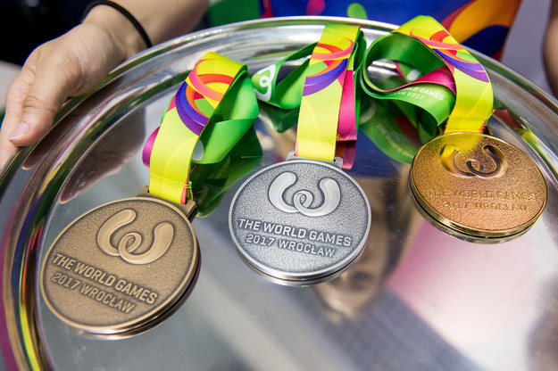 Medale na Światowych Igrzyskach Sportów Nieolimpijskich - The World Games we Wrocławiu /Maciej Kulczyński /PAP