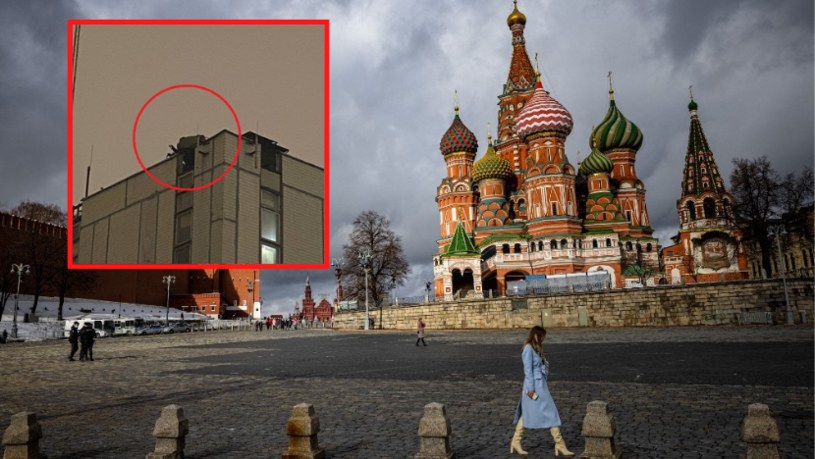 Media donoszą, że na dachach budynków w Moskwie instalowane są systemy "Pancyr-S1" /AFP; @nexta_tv, Twitter /
