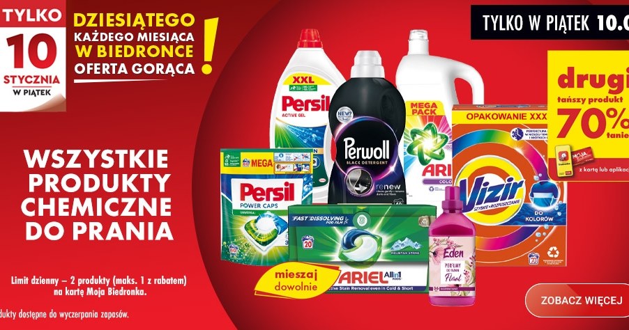 Mega promocja na środki do prania – aż 70% taniej! /Biedronka /INTERIA.PL