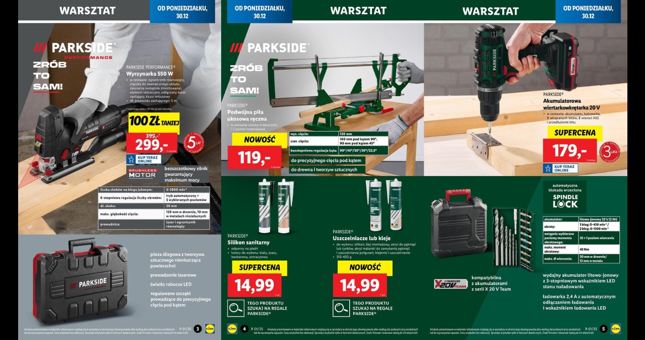 Mega rabaty na narzędzia Parkside w Lidlu! Ulepsz swój warsztat na nowy rok! /Lidl /INTERIA.PL