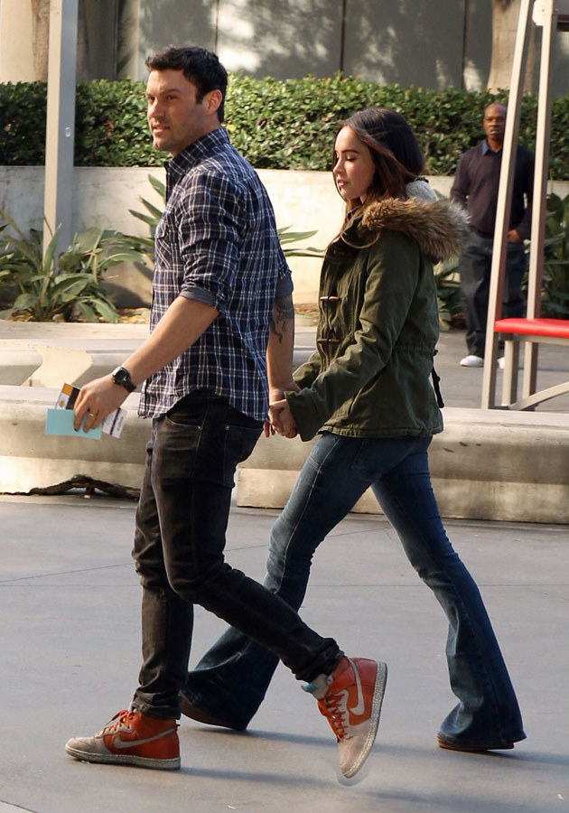 Megan Fox z partnerem Brianem Austinem Greenem, znanym z serialu "Beverly Hills, 90210". /Splashnews