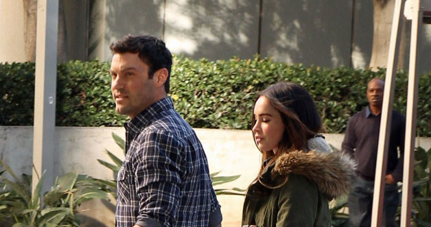 Megan Fox z partnerem Brianem Austinem Greenem, znanym z serialu "Beverly Hills, 90210". /Splashnews