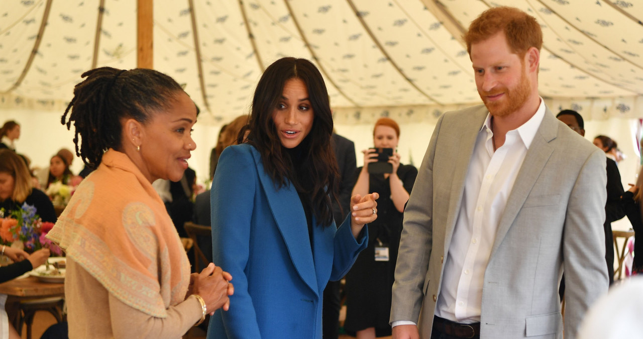 Meghan, Harry i Doria Ragland /Rex Features/EAST NEWS /East News