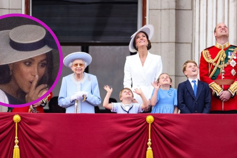Meghan i Harry na Platynowym Jubileuszu królowej Elżbiety II /Getty Images