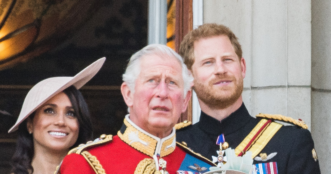 Meghan, książę Karol, książę Harry /Samir Hussein /Getty Images