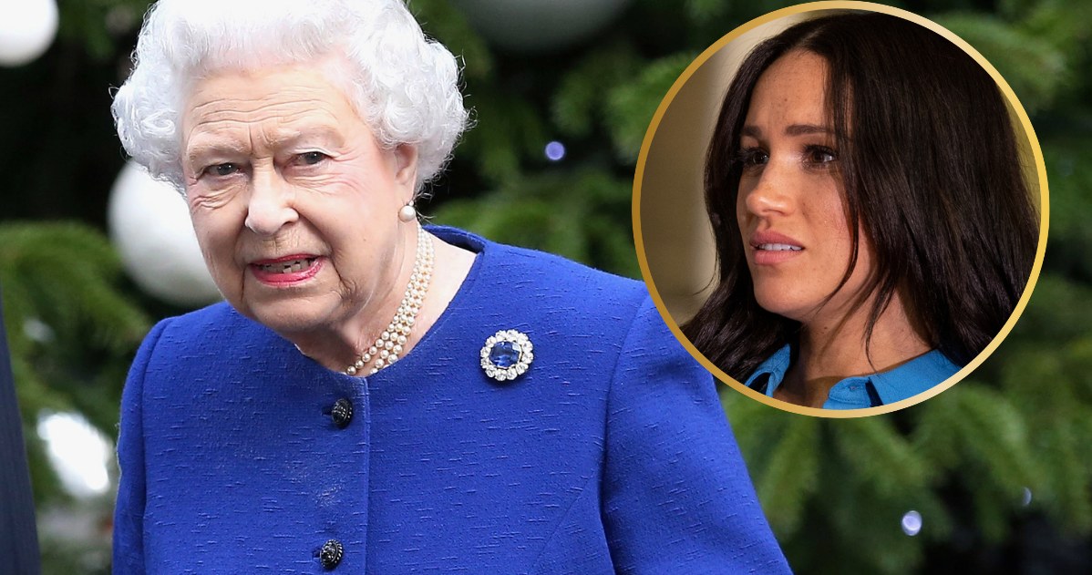 Meghan Markle dała królowej Elżbiecie II dziwny prezent. Podarunek został rozerwany na strzępy /Getty Images /Getty Images