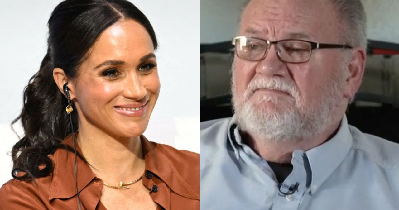 Meghan Markle i jej ojciec Thomas Markle /RAUL ARBOLEDA/AFP/East News, GB News/Ferrari Press/East News /East News