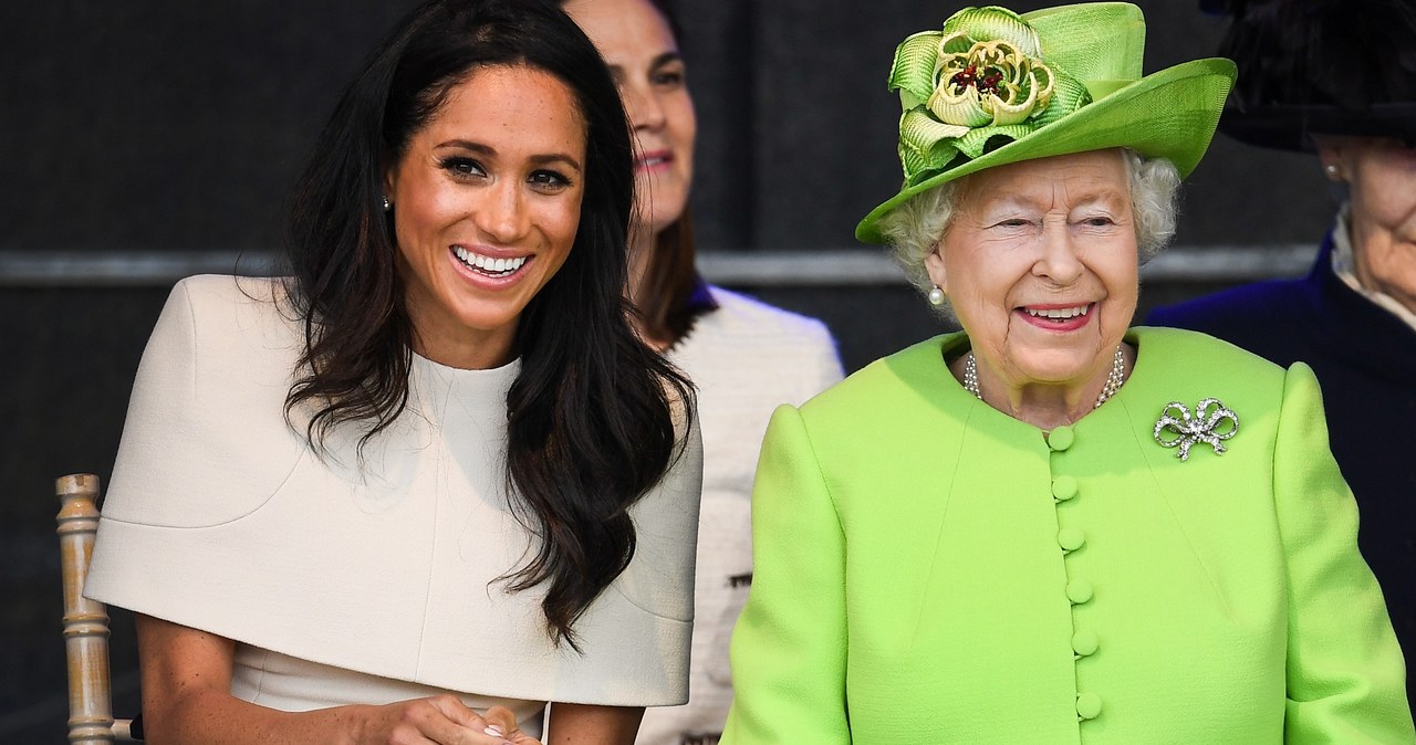 Meghan Markle i królowa Elżbieta II /Jeff J Mitchell /Getty Images