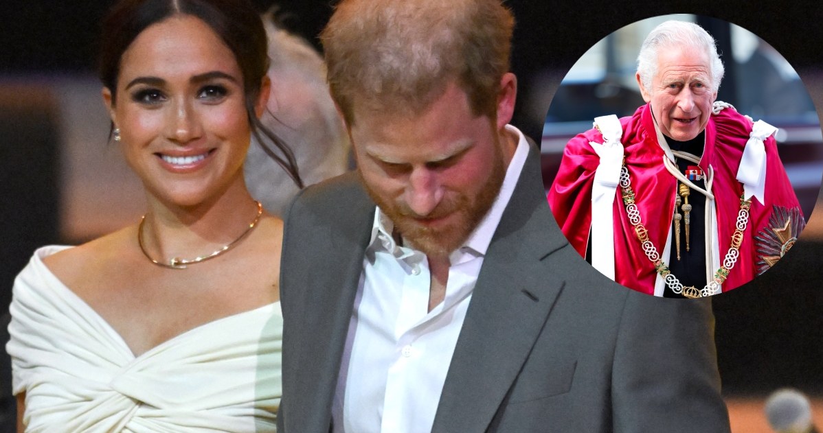 Meghan Markle i książę Harry, król Karol III /Getty Images