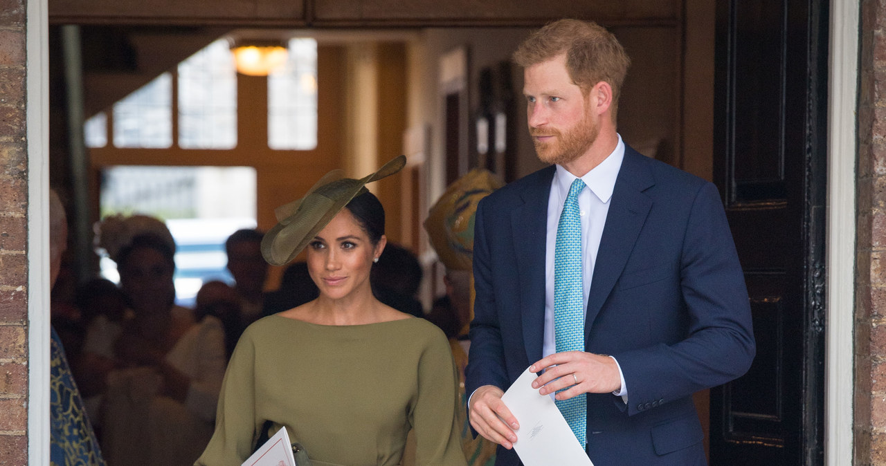 Meghan Markle i książę Harry na chrzcie księcia Louisa /WPA Pool /Getty Images