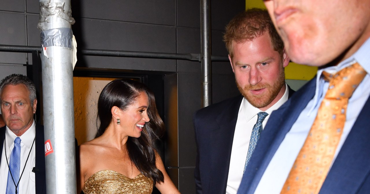 Meghan Markle i książę Harry na gali "Woman of Vision" /Getty Images