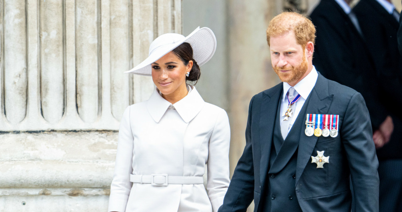 Meghan Markle i książę Harry podczas platynowego jubileuszu /Cover Images/East News /East News